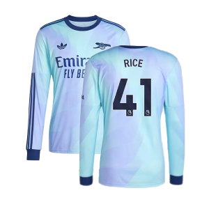 2024-2025 Arsenal Long Sleeve Third Shirt (Rice 41)