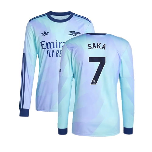 2024-2025 Arsenal Long Sleeve Third Shirt (Saka 7)