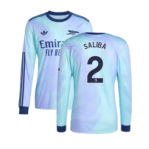 2024-2025 Arsenal Long Sleeve Third Shirt (Saliba 2)