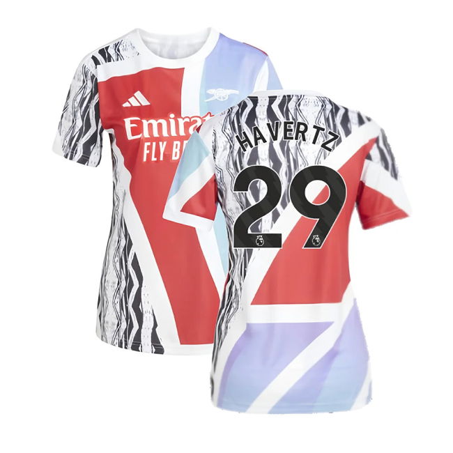 2024-2025 Arsenal Pre-Match Shirt (Scarlet) - Womens (Havertz 29)