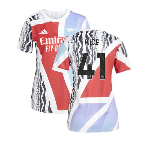 2024-2025 Arsenal Pre-Match Shirt (Scarlet) - Womens (Rice 41)