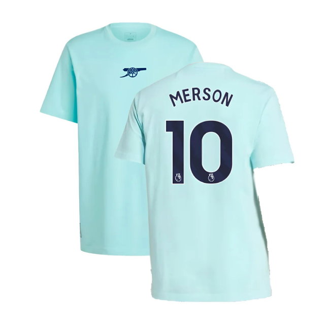 2024-2025 Arsenal Seasonal Tee (Clear Aqua) (Merson 10)