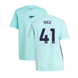 2024-2025 Arsenal Seasonal Tee (Clear Aqua) (Rice 41)