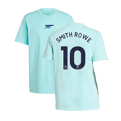 2024-2025 Arsenal Seasonal Tee (Clear Aqua) (Smith Rowe 10)