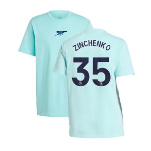 2024-2025 Arsenal Seasonal Tee (Clear Aqua) (Zinchenko 35)
