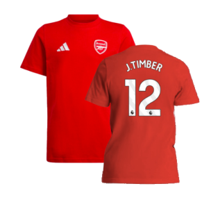 2024-2025 Arsenal Tee (Red) - Kids (J.Timber 12)