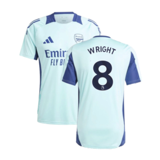 2024-2025 Arsenal Training Jersey (Clear Aqua) (Wright 8)