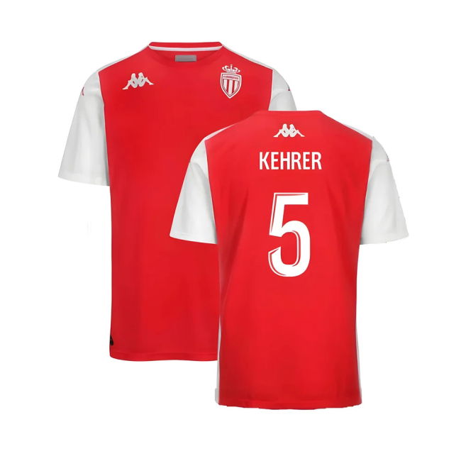 2024-2025 AS Monaco Player Training Shirt (Red) (Kehrer 5)