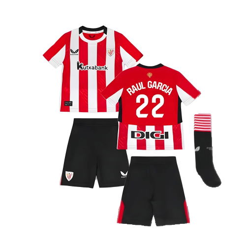2024-2025 Athletic Bilbao Home Mini Kit (Raul Garcia 22)