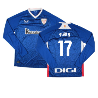 2024-2025 Athletic Bilbao Long Sleeve Away Shirt (Yuri B. 17)