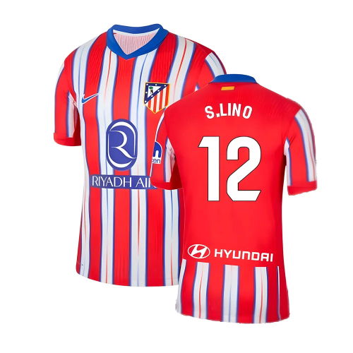 2024-2025 Atletico Madrid Home Shirt (Kids) (S.Lino 12)