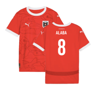 2024-2025 Austria Home Shirt (Kids) (Alaba 8)