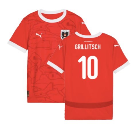2024-2025 Austria Home Shirt (Kids) (Grillitsch 10)