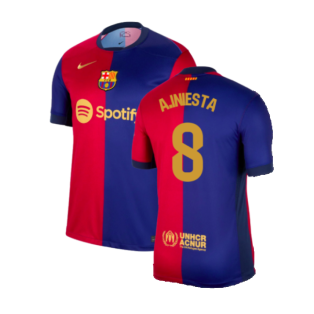 2024-2025 Barcelona Home Shirt (A.Iniesta 8)