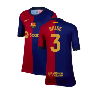 2024-2025 Barcelona Home Shirt (Kids) (Balde 3)