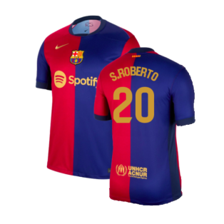 2024-2025 Barcelona Home Shirt (S.Roberto 20)