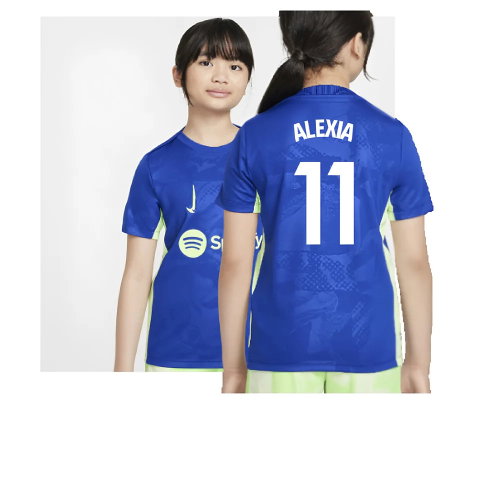 2024-2025 Barcelona Third Pre-Match Shirt (Royal) - Kids (Alexia 11)