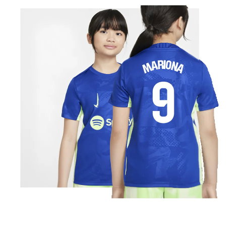 2024-2025 Barcelona Third Pre-Match Shirt (Royal) - Kids (Mariona 9)