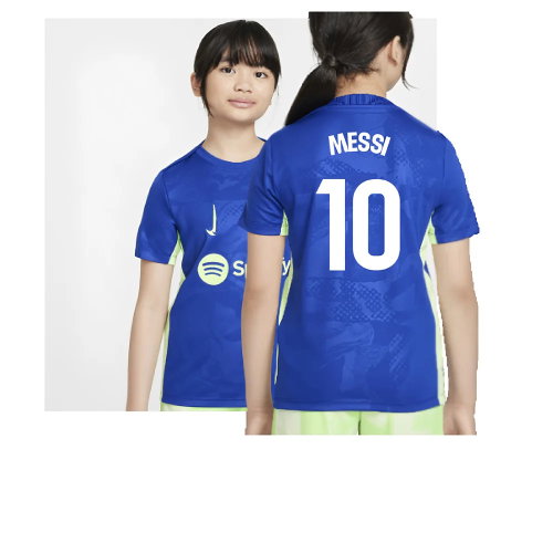 2024-2025 Barcelona Third Pre-Match Shirt (Royal) - Kids (Messi 10)