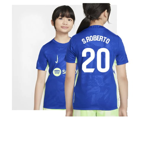 2024-2025 Barcelona Third Pre-Match Shirt (Royal) - Kids (S.Roberto 20) 2024-2025 Barcelona Third Pre-Match Shirt (Royal) - Kids (S.Roberto 20)