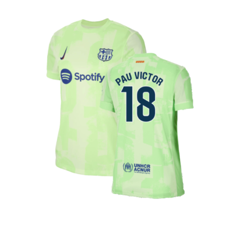 2024-2025 Barcelona Third Shirt (Womens) (Pau Victor 18)