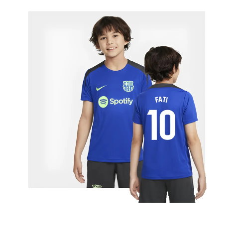 2024-2025 Barcelona Third Training Shirt (Blue) - Kids (Fati 10) 2024-2025 Barcelona Third Training Shirt (Blue) - Kids (Fati 10)