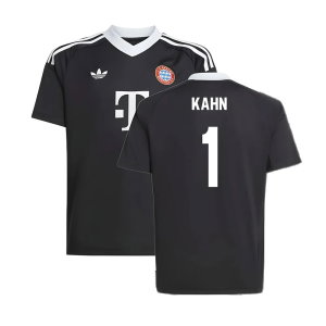 2024-2025 Bayern Munich Third Goalkeeper Shirt (Black) - Kids (Kahn 1)