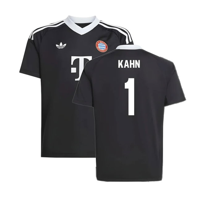 2024-2025 Bayern Munich Third Goalkeeper Shirt (Black) - Kids (Kahn 1)
