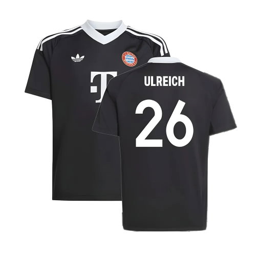 2024-2025 Bayern Munich Third Goalkeeper Shirt (Black) - Kids (Ulreich 26)