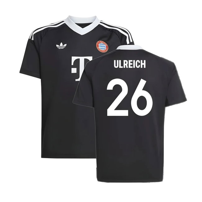 2024-2025 Bayern Munich Third Goalkeeper Shirt (Black) - Kids (Ulreich 26)