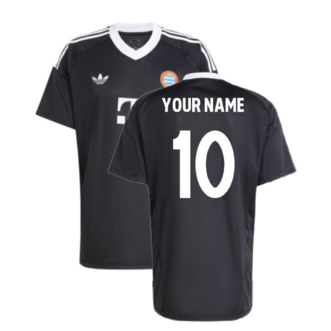 2024-2025 Bayern Munich Third Goalkeeper Shirt (Black) (Your Name)
