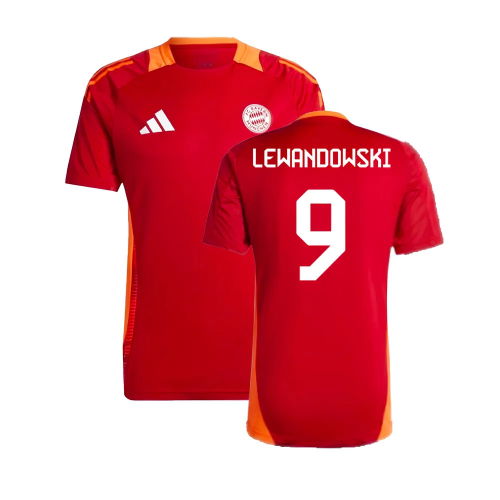 2024-2025 Bayern Munich Training Shirt (Red) (Lewandowski 9)