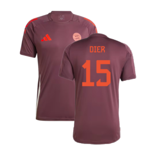 2024-2025 Bayern Munich Training Shirt (Shadow Maroon) (Dier 15)