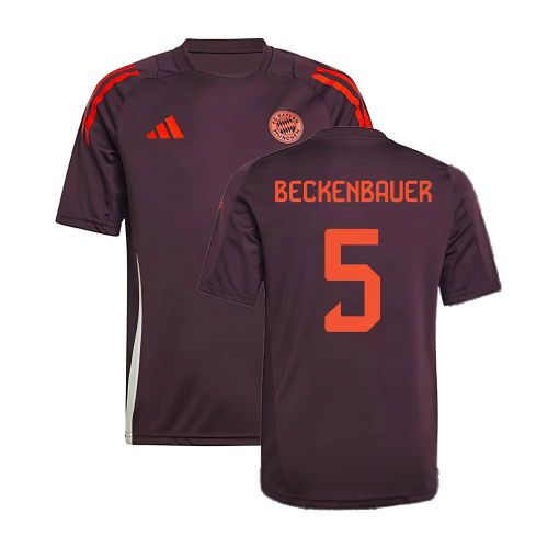 2024-2025 Bayern Munich Training Shirt (Shadow Maroon) - Kids (Beckenbauer 5)