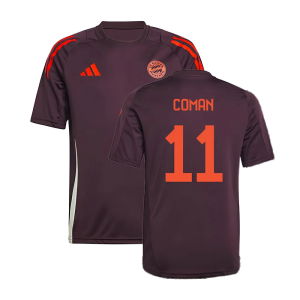 2024-2025 Bayern Munich Training Shirt (Shadow Maroon) - Kids (Coman 11)