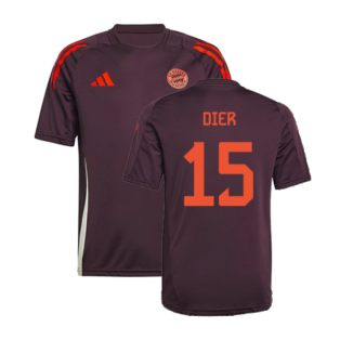 2024-2025 Bayern Munich Training Shirt (Shadow Maroon) - Kids (Dier 15)