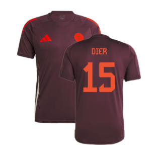 2024-2025 Bayern Munich Training Tee (Shadow Maroon) (Dier 15)