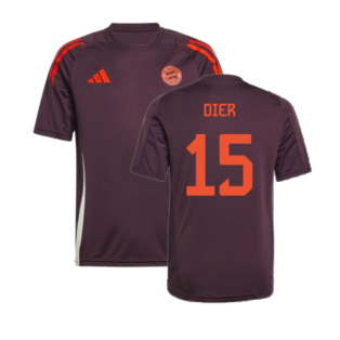 2024-2025 Bayern Munich Training Tee (Shadow Maroon) - Kids (Dier 15)