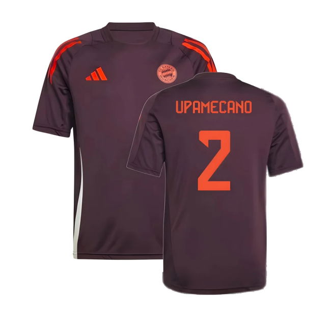 2024-2025 Bayern Munich Training Tee (Shadow Maroon) - Kids (Upamecano 2)