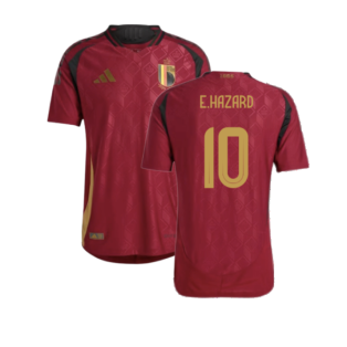 2024-2025 Belgium Authentic Home Shirt (E.Hazard 10)