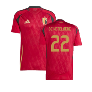 2024-2025 Belgium Home Shirt (De Ketelaere 22)