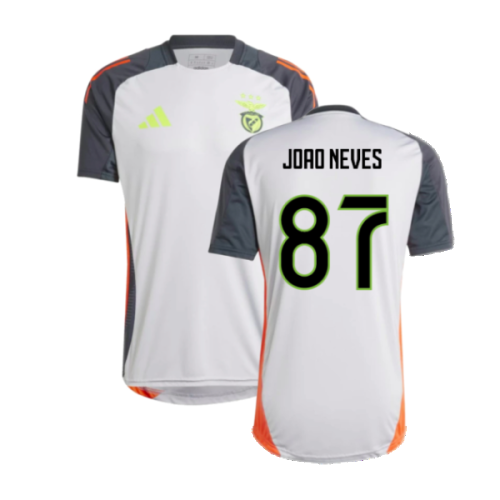 2024-2025 Benfica Training Jersey (Grey) (Joao Neves 87)