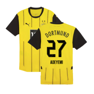 2024-2025 Borussia Dortmund Authentic Home Shirt (Adeyemi 27)