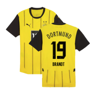 2024-2025 Borussia Dortmund Authentic Home Shirt (Brandt 19)