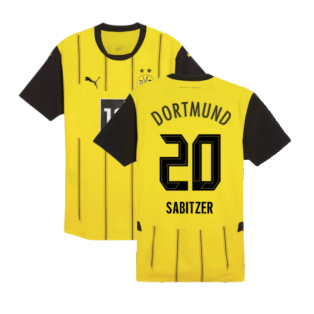 2024-2025 Borussia Dortmund Authentic Home Shirt (Sabitzer 20)