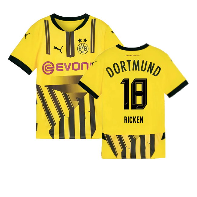 2024-2025 Borussia Dortmund Cup Shirt (Kids) (Ricken 18)