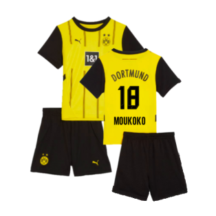 2024-2025 Borussia Dortmund Home Mini Kit (Moukoko 18)