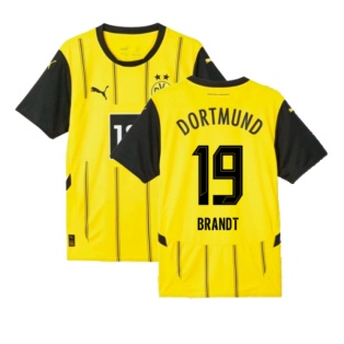 2024-2025 Borussia Dortmund Home Shirt (Brandt 19)