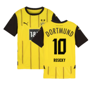 2024-2025 Borussia Dortmund Home Shirt (Kids) (Rosicky 10)
