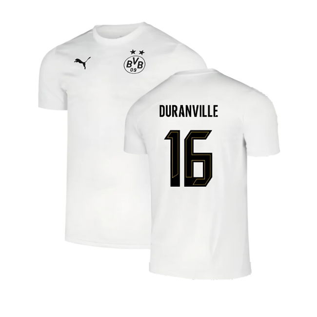 2024-2025 Borussia Dortmund Pre-Match Shirt (White) (Duranville 16)
